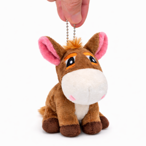 Regalo llavero de peluche de burro